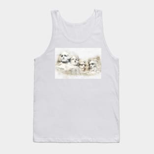 Mount Rushmore watercolor Tank Top